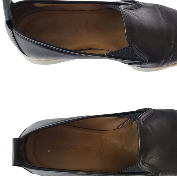 Everlane Womens Black Leather Street Shoes - Picture 3 of 5